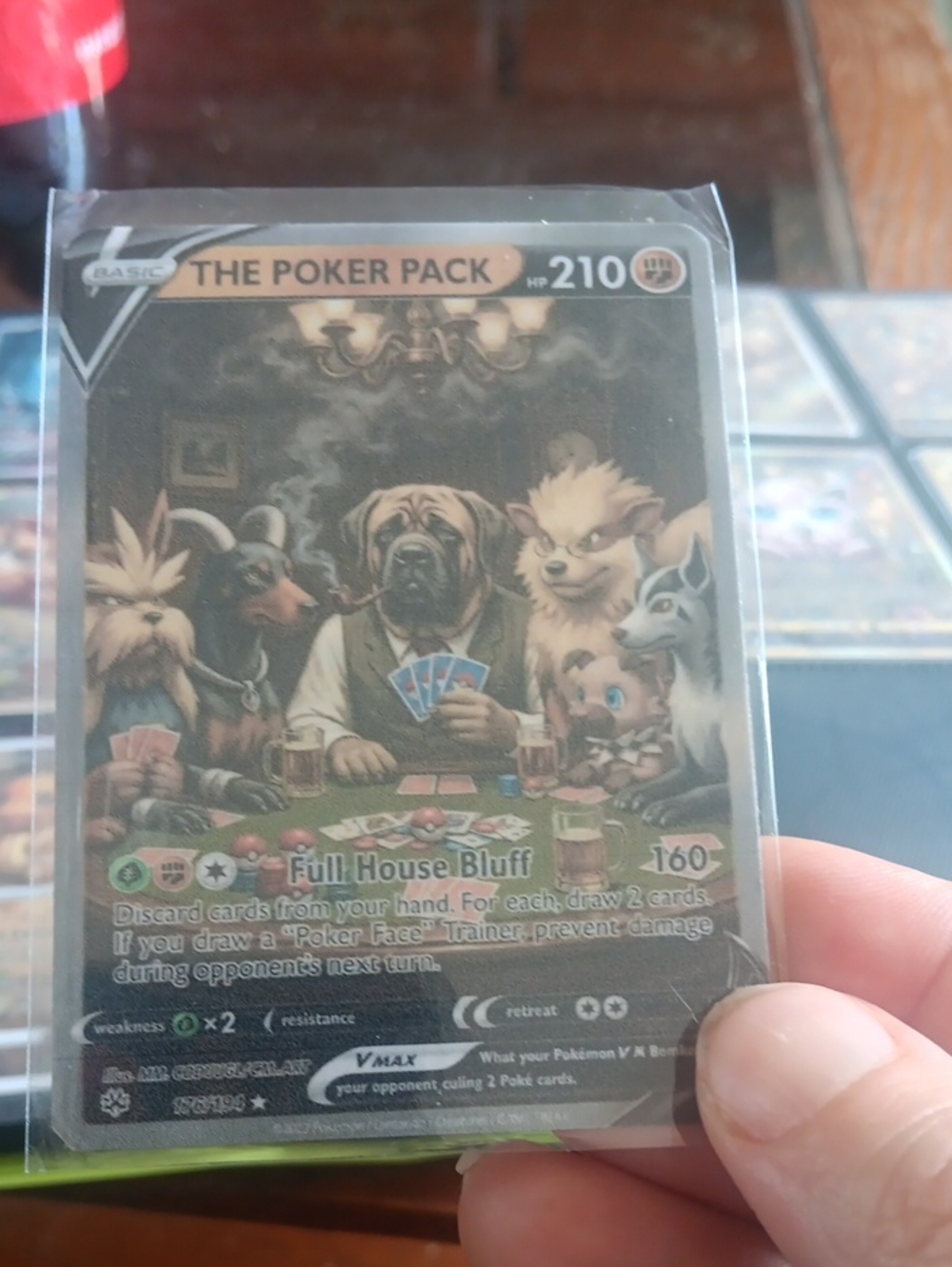 The Poker Pack VMAX Full House Bluff Trading Card - Brown